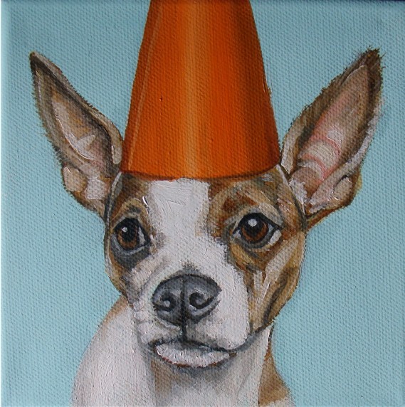 dog party oil paintings