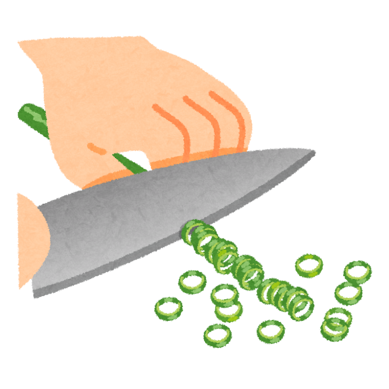 小口切りのイラスト 野菜の切り方 かわいいフリー素材集 いらすとや