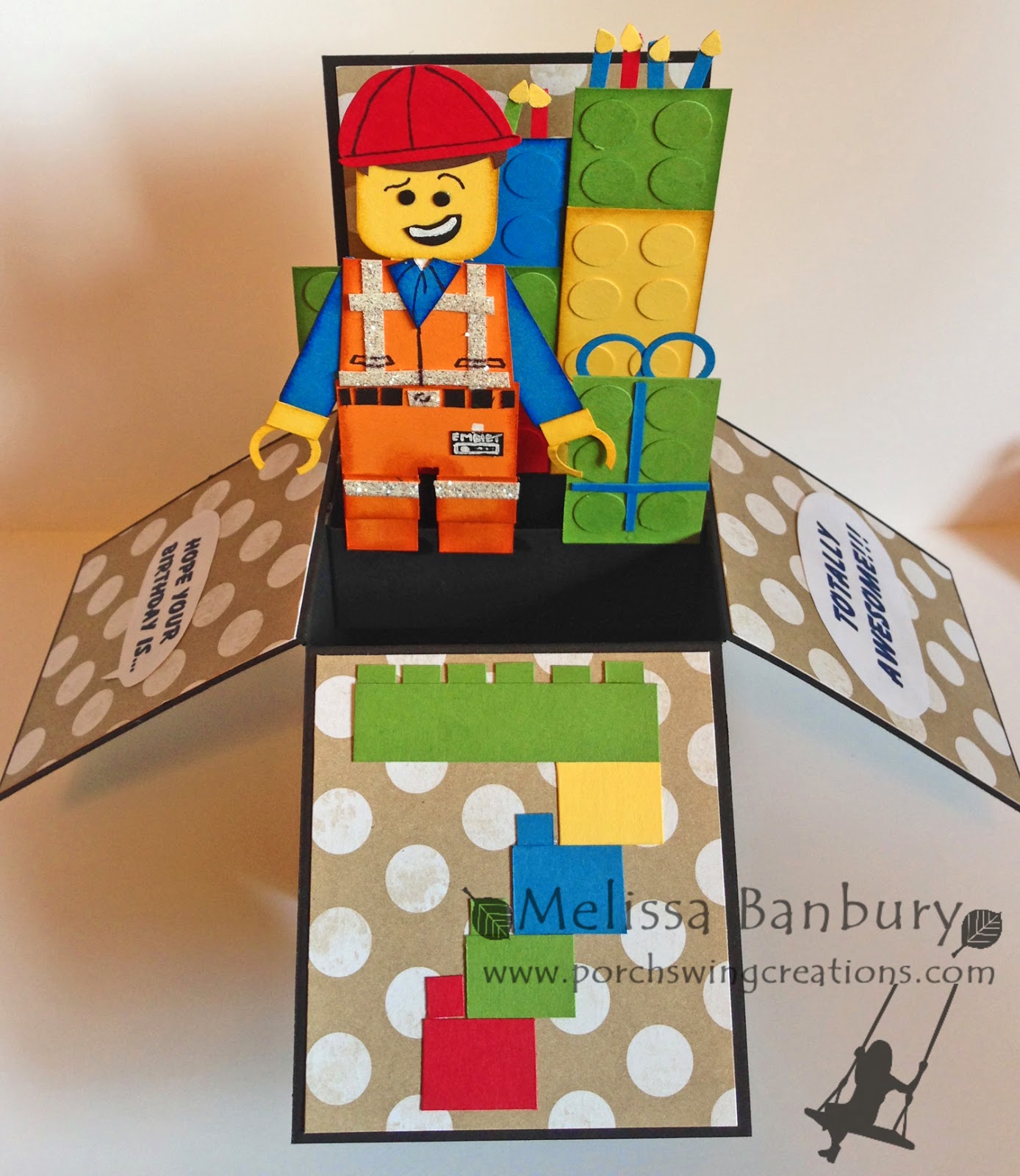 Porch Swing Creations: Lego Movie Card in a Box
