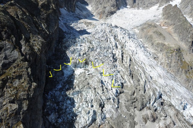 Huge Mont Blanc Glacier In Danger Of Collapse Because Of Global Warming Huge Mont Blanc Glacier In Danger Of Collapse Because Of Global Warming