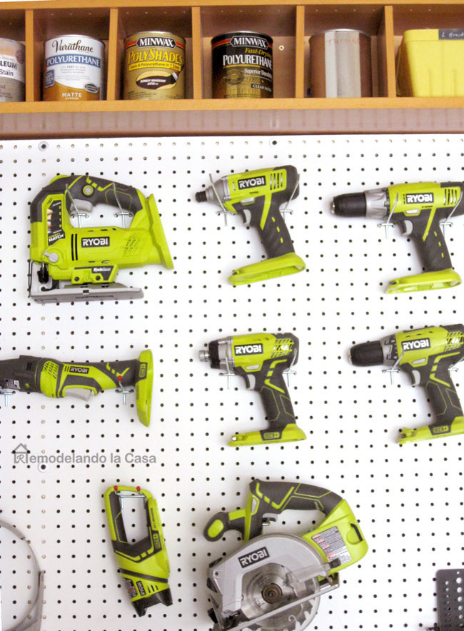 Garage Organization How to Install a Pegboard Remodelando la Casa