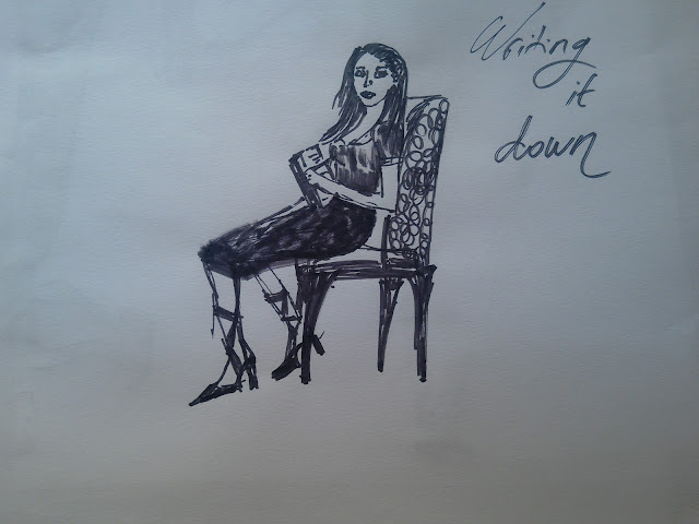 #modaodaradosti Black Marker Fashion Illustrations + When Winter Refuses To Go Away: All Black Outfit Proposal