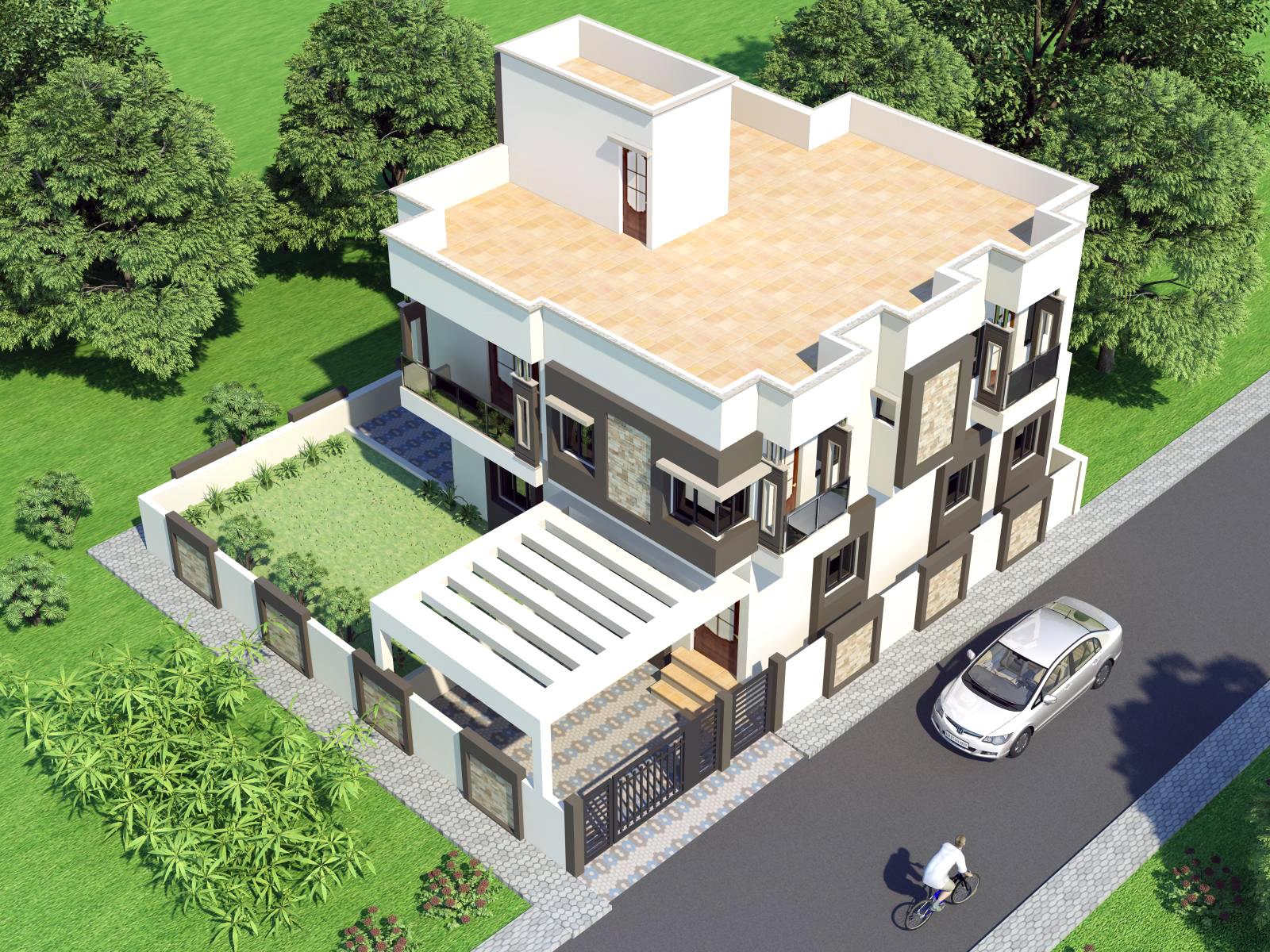 casatreschic interior: India Pakistan House Design & 3D Front Elevation