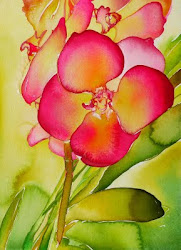 orchid watercolor paintings painting carter carol hawaii orchids watercolors flowers canvas mixing anthropologie illustration under italy acrylics