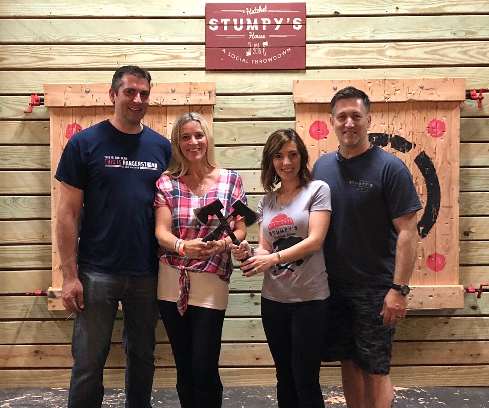 Hatchet Throwing In New Jersey Visiting Stumpy's Hatchet House Green