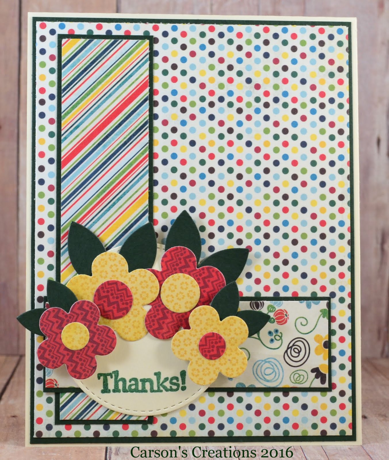 Carson's Creations Thanks for Double Sided Paper