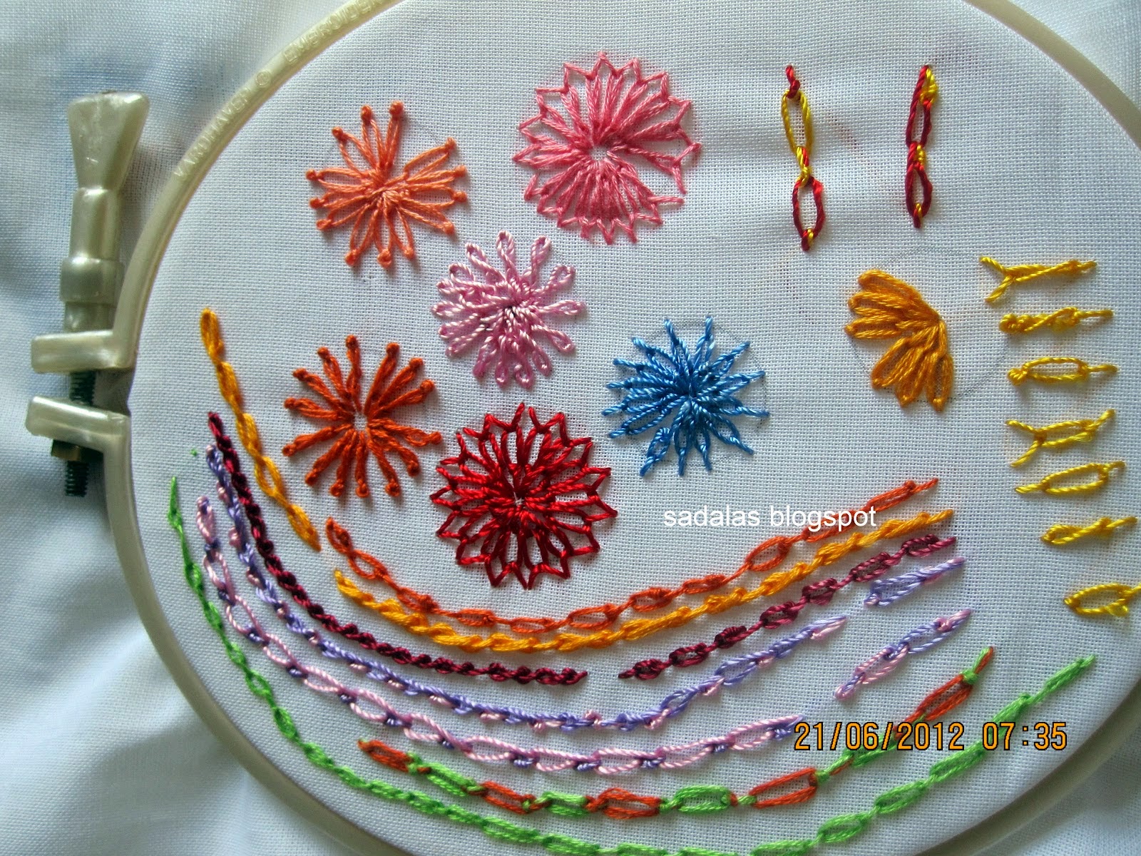 Sadala's Embroidery Cable Chain Stitch