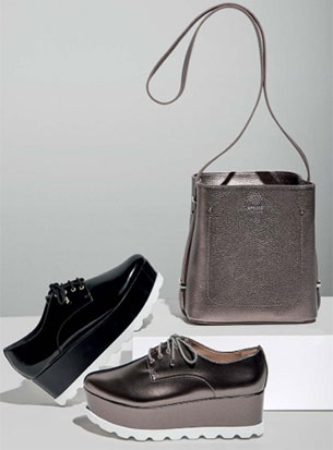 oxford flatform tratorado e bolsa couro Arezzo Inverno 2017 Arezzo Inverno 2017 oxford flatform tratorado e bolsa couro