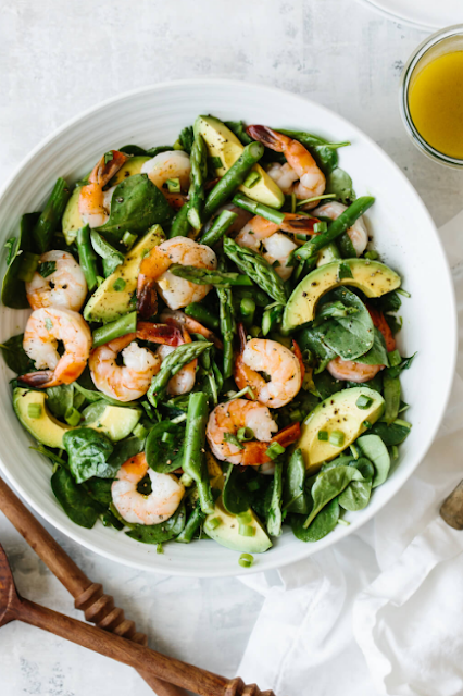 Shrimp, Asparagus and Avocado Salad - Paleo & Whole30 Recipe