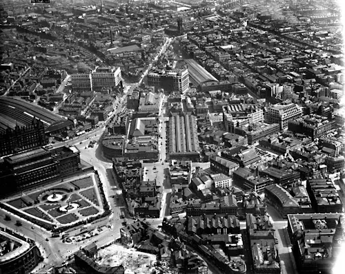 Central Liverpool, aerial view, 1934