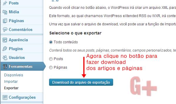 Faça backups de seu(s) blog(s) / site(s)