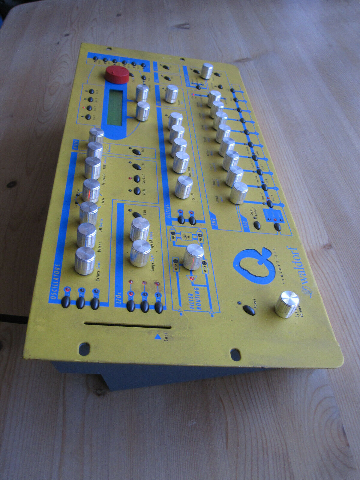 MATRIXSYNTH Yellow Waldorf Q Rack w/ Custom Knobs