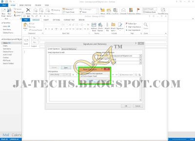 Auto Add Signature in MS Outlook Emails - Step 5