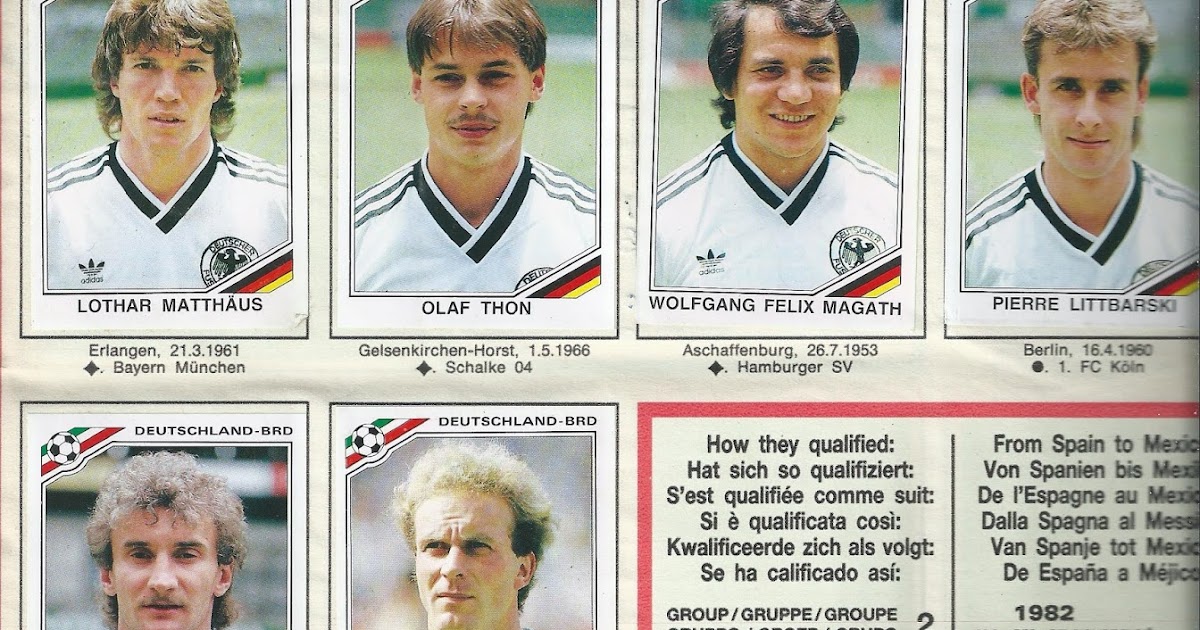 World Soccer News 1986 FIFA World Cup Germany team 2