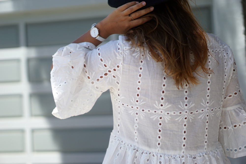 Zara robe broderie anglaise clearance