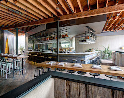 restaurants hardware laurel restaurant weho open bar cost low kitchen front interior simple hollywood west industrial inspiration counter seating kaper