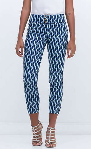 Calça Capri estampada, R$ 119,00 Renner coleção Inverno 2016 Renner coleção Inverno calça Capri estampada 2016
