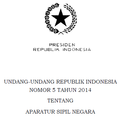 UU ASN Nomor 5 Tahun 2014