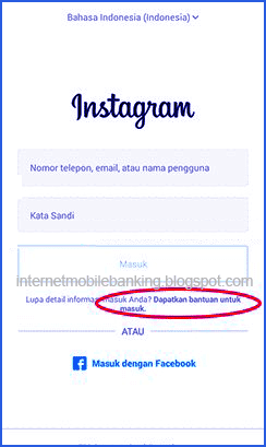 Cara Membuka Instagram Yang Lupa Password & Email no. Hp Fb