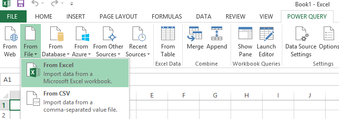 open power query in excel open power query in excel