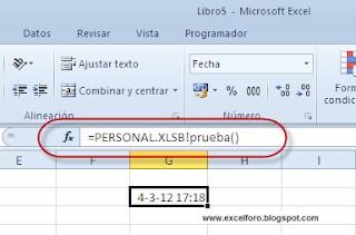 Libro de macros personal en Excel (Personal.xlsb).