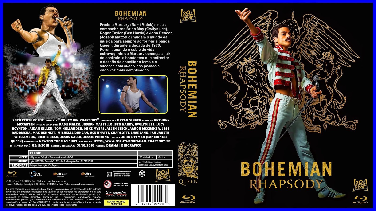 CAPAS DVDR GRATIS Bohemian Rhapsody (2019) Blu Ray