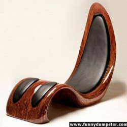 Diseño de sillón con mucho ingenio y creatividad.