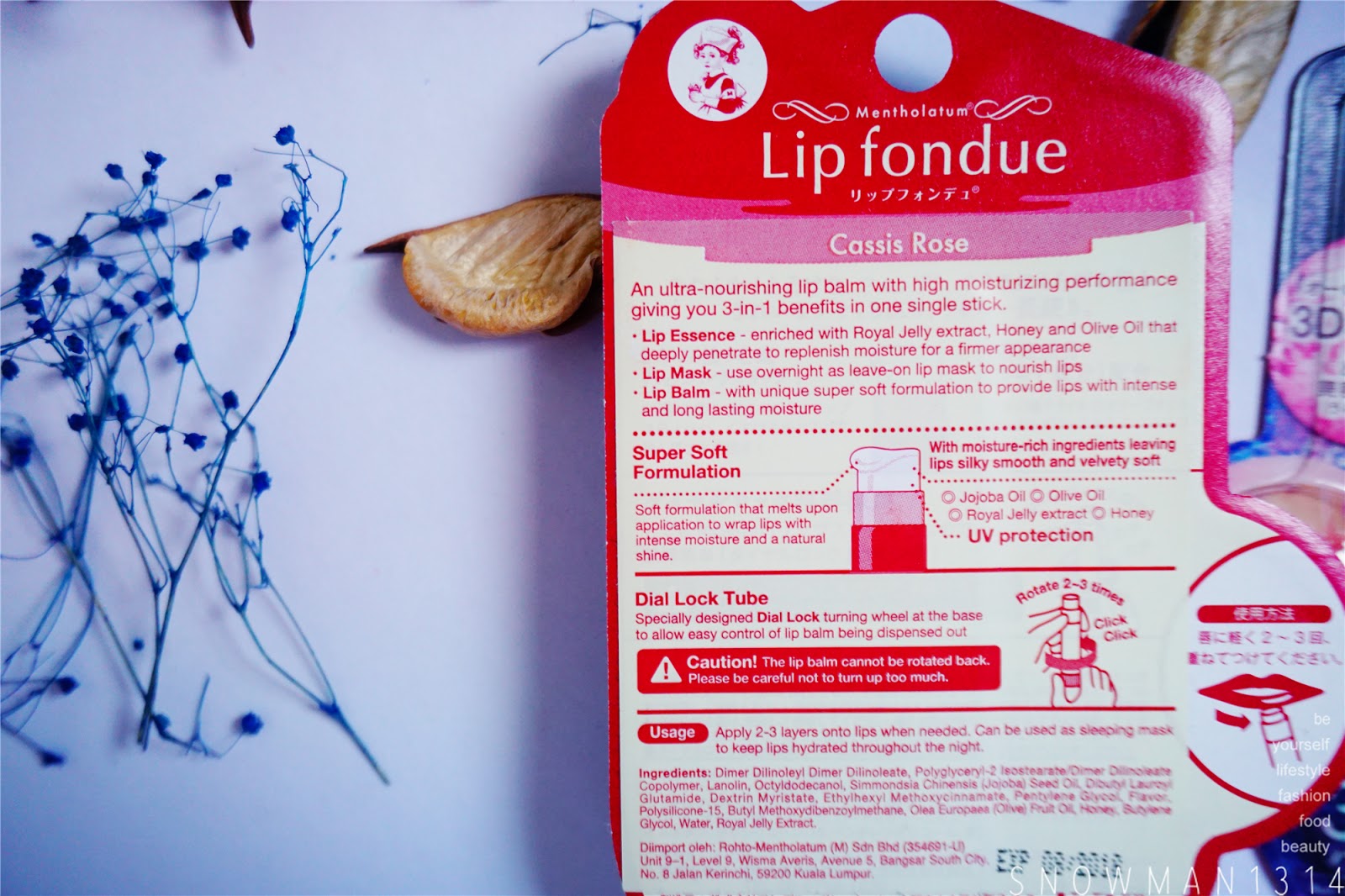 3 in 1 Function Lip Fondue Mentholatum Snowman · Sharing