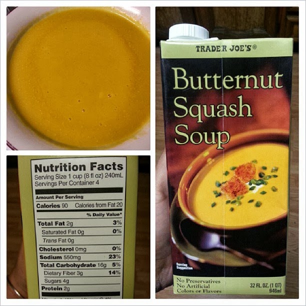 Shannon's Lightening the Load Trader Joe’s Butternut Squash Soup