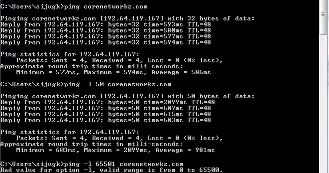 How To Change The Default Size Of Ping Echo Request On Your Computer 