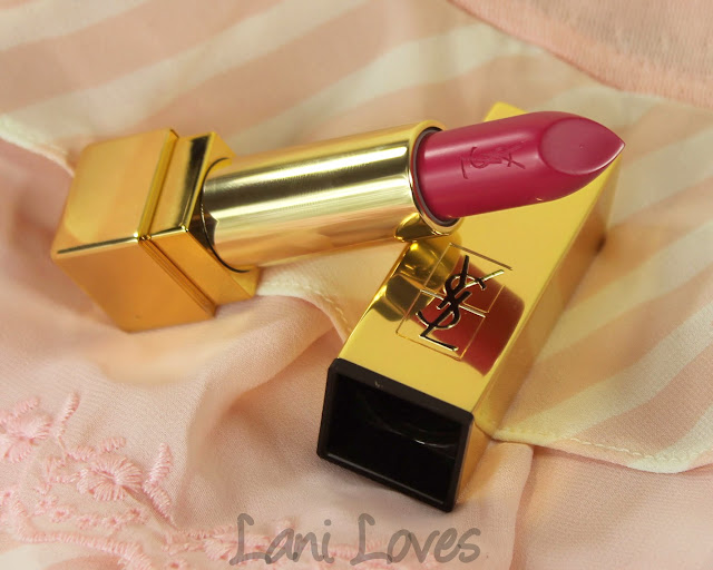 YSL Rouge Pur Couture - 07 Le Fuchsia Lipstick Swatches & Review