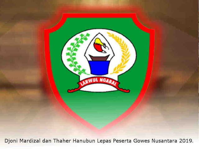 Djoni Mardizal dan Thaher Hanubun Lepas Peserta Gowes Nusantara 2019. Djoni Mardizal dan Thaher Hanubun Lepas Peserta Gowes Nusantara 2019.