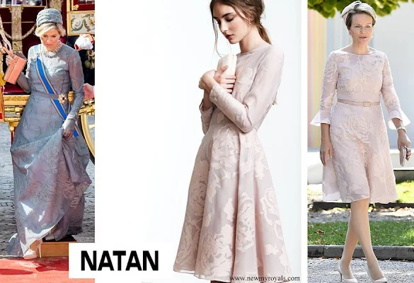 Queen Maxima and Queen Mathilde wore Natan dress