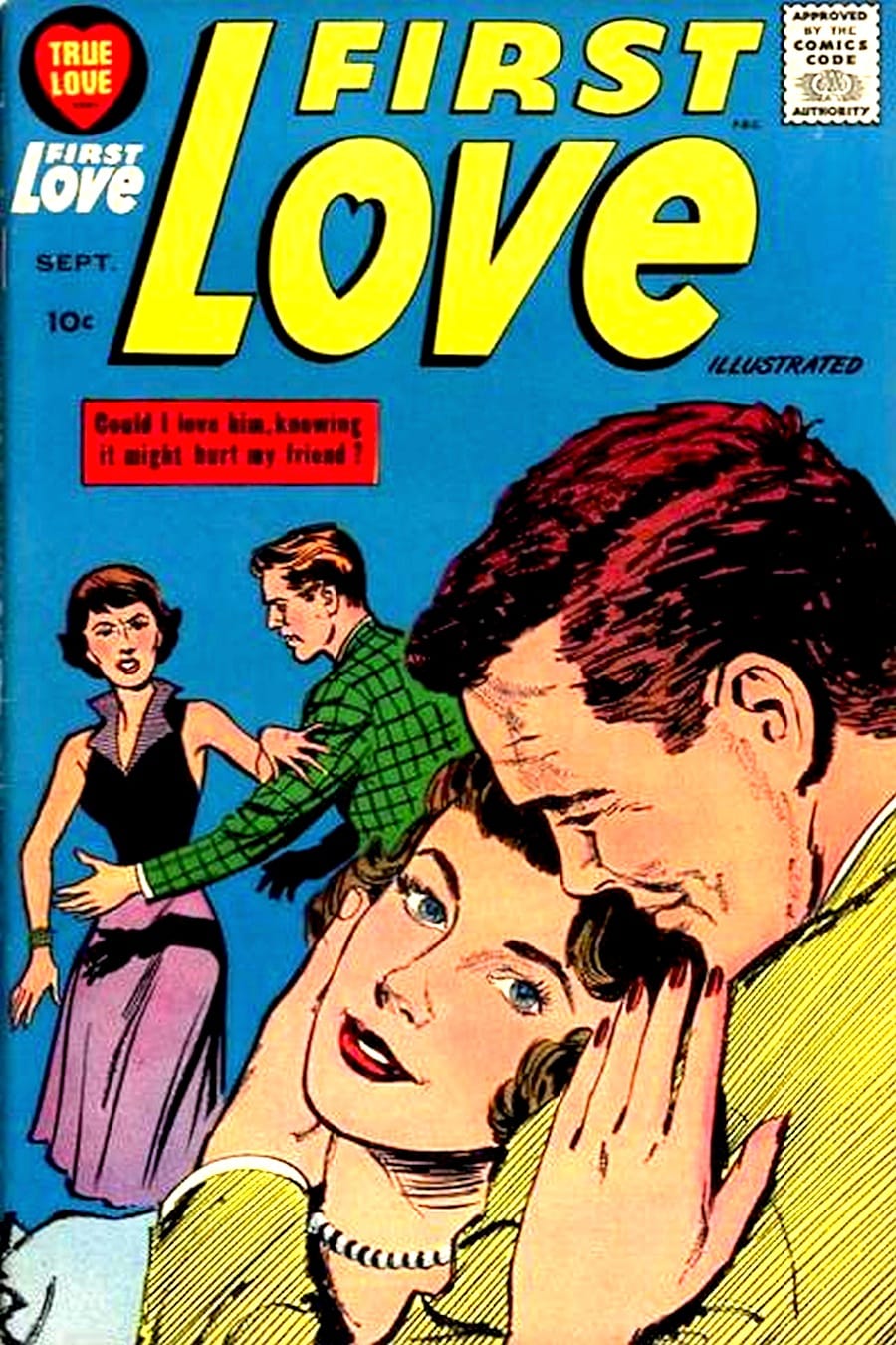 First Love Illustrated 87 nonattributed Matt Baker art Pencil Ink