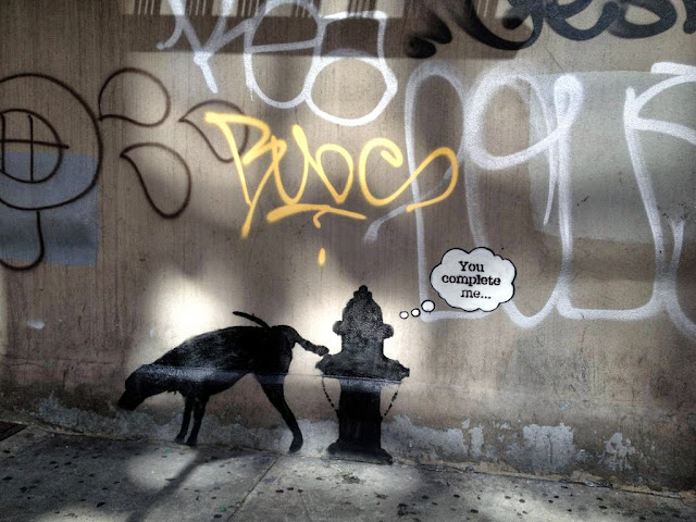 Street Art By Banksy In New York City For "Better Out Than In" - Piece #3 You Complete Me. 5