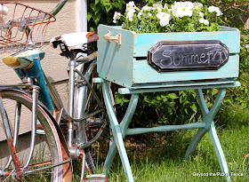 luggage rack and crate upcycled and repurposed http://bec4-beyondthepicketfence.blogspot.com/2014/05/a-cratea-luggage-rack.html
