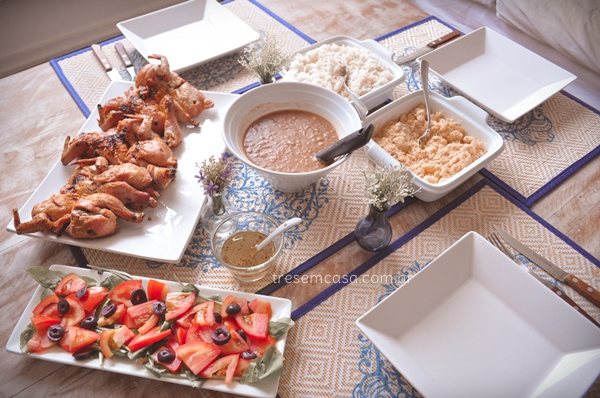 mesa de almoço