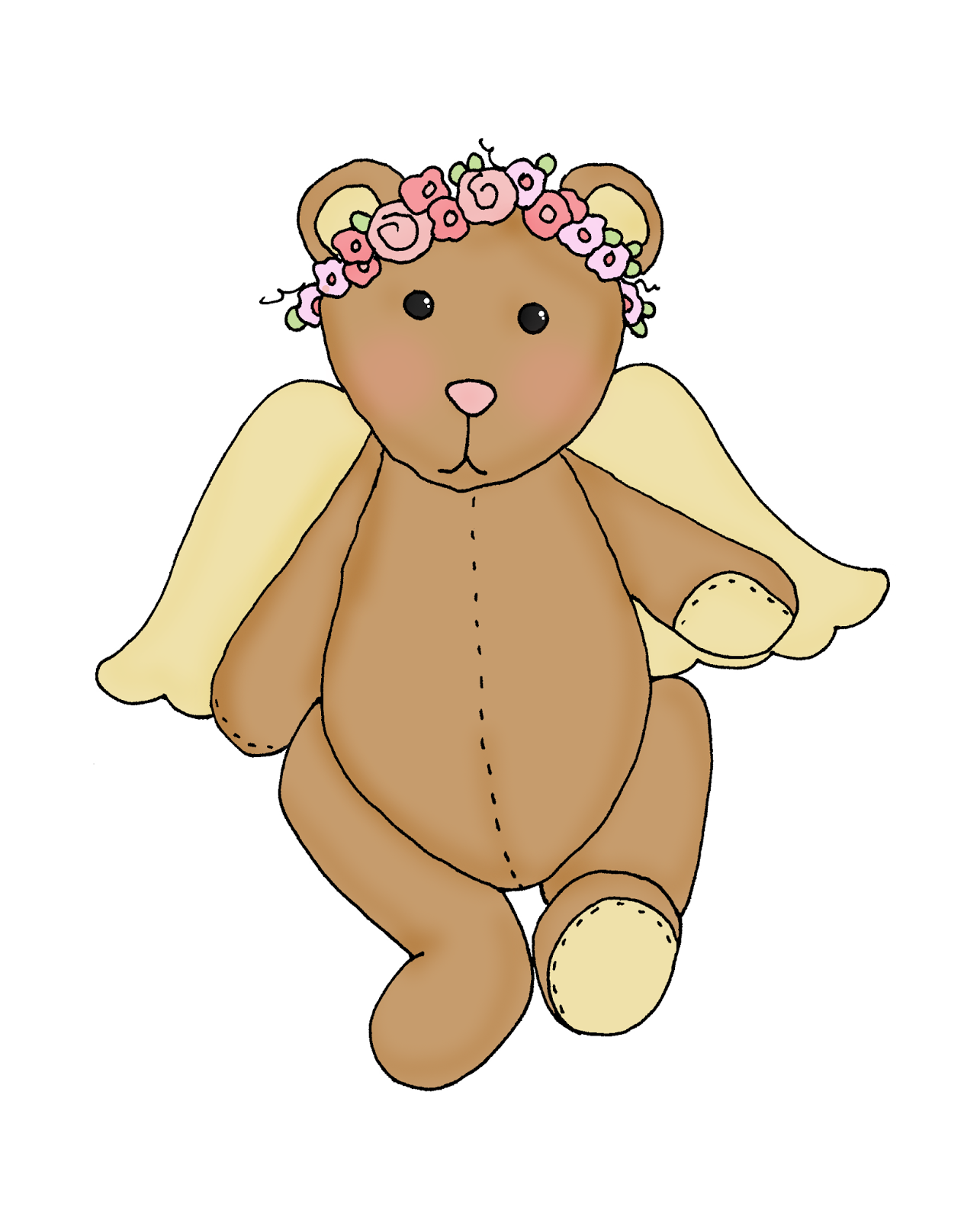 teddy bear angel clipart - photo #24