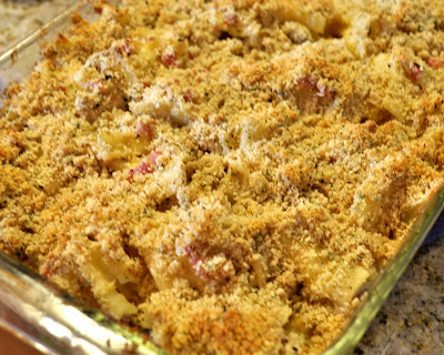 chicken cordon bleu casserole pre oven