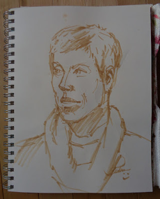 jean pederson portrait of verna vogel copic markers sketchbook