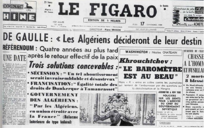 Le Figaro Journal De Droite Ou De Gauche La mémoire qui flanche: La France et la question algérienne, épreuve