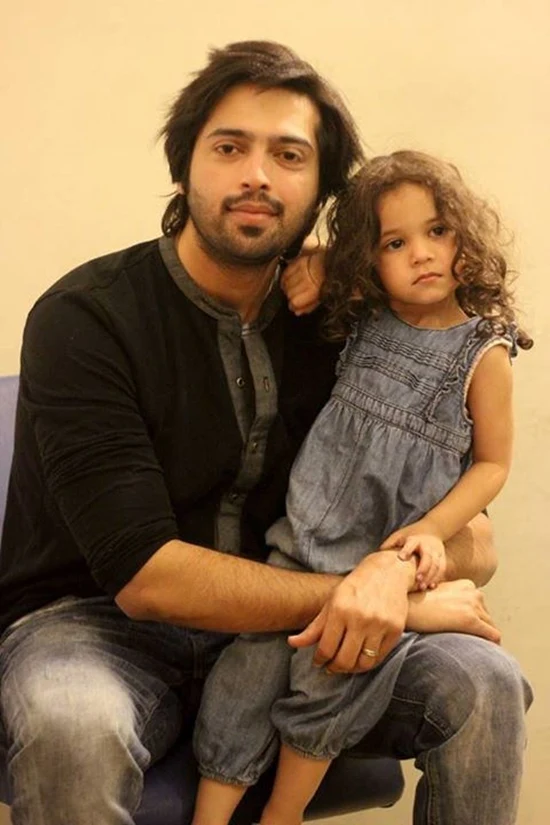 Fahad Mustafa with his daughter Fatima
