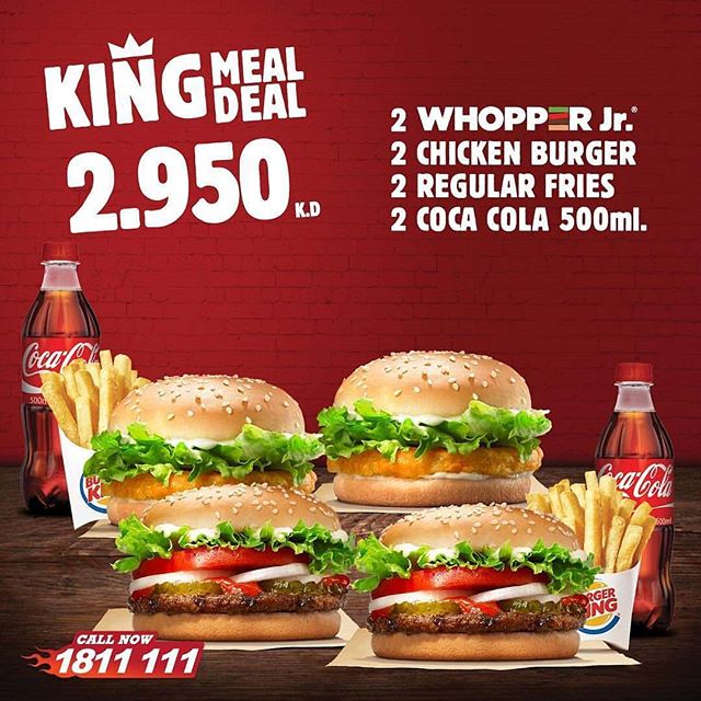 Burger King Kuwait Don’t miss the King Meal Deal SaveMyDinar