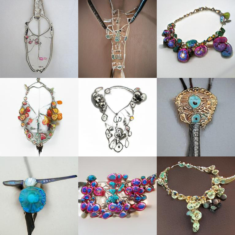 assemblage Collaborating with AI Jewelry