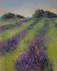 lavender painting field pastel fields paintings landscape lace watercolor paint queen oil lavendar kemstudios lavander provence drawing anne 8x10 dakota