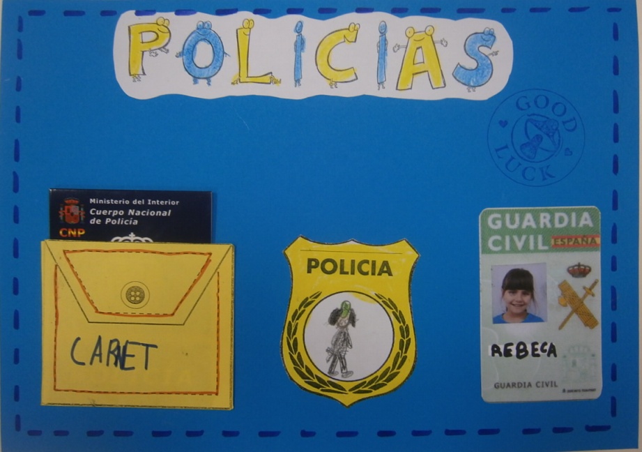 LA CLASE DE MIREN: mis experiencias en el aula: PROYECTO POLICÍAS Y  LADRONES: PORTADA Y CONTRAPORTADA