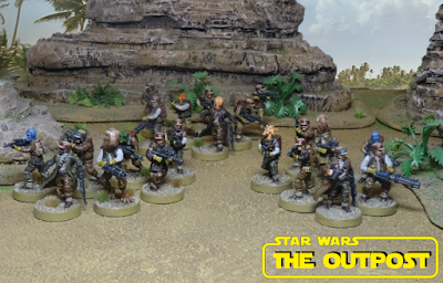 Star Wars Legion rebel troops painted