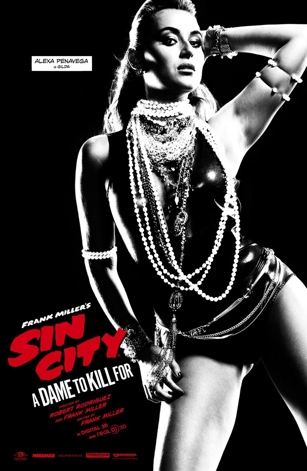 ｃｉａ こちら映画中央情報局です Sin City 2 シン シティ2 ア デイム トゥ キル フォー が アレクサ ヴェガのセクシーなギルダのポスターと ミッキー ロークのマーヴが大暴れするバイオレンス シーンのビデオ クリップを 2本まとめてリリース
