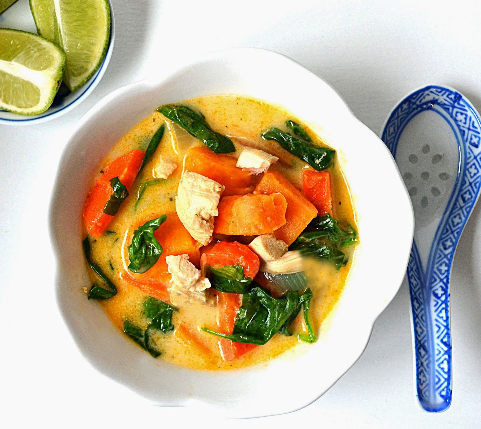 Sew French Thai Chicken Coconut Soup With Sweet Potatoes