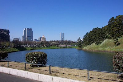 Imperial Palace gardens in Tokyo 